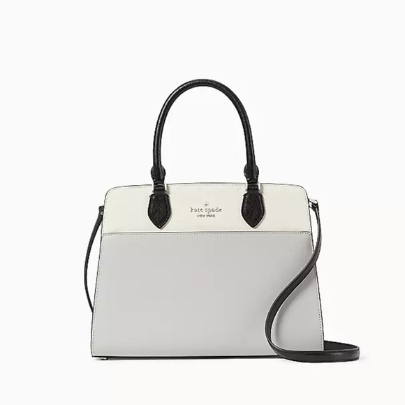 Kate Spade Madison Colorblock Saffiano Leather Medium Satchel
Platinum Grey
NWT - Picture 2 of 16